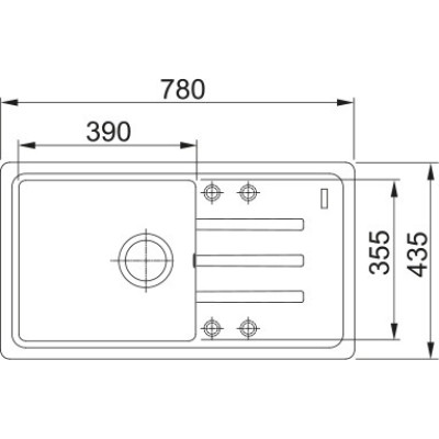 Мийка кухонна Franke Malta, фраграніт, прямокутник, з крилом, 780х435х200мм, чаша - 1, накладна, оборотна, BSG 611-78, чорний матовий Мийка кухонна Franke Malta, фраграніт, прямокутник, з крилом, 780х435х200мм, чаша - 1, накладна, оборотна, BSG 611-78, чорний матовий