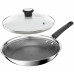 Сковорода Tefal Emotion+ Power, 24см, с крышкой, нержавеющая сталь, сердцевина-алюминий, хромированная сталь, бакелит, стекло