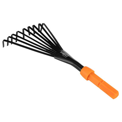 Граблі-віяло садові Neo Tools, ширина 12.5см, 33см, система NEO Click 0.15кг