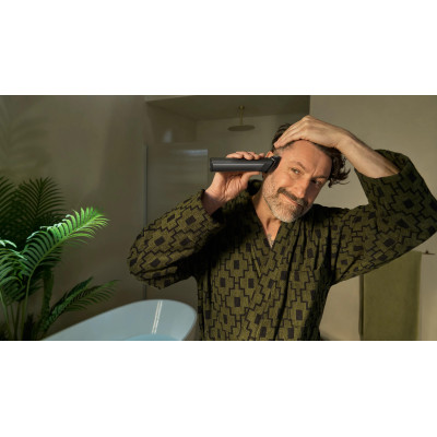 Тример Philips Series 9000, для обличчя, голови, тіла, акум., насадок-15, OneBlade в компл., сталь, сірий