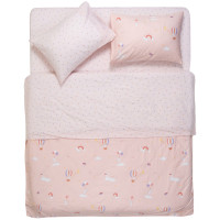 КПБ 1,5сп ARDESTO Gloria, підковдра 160х220см, простирадло 160х220см, наволочки (2) 50х70см, 100% бавовна, сатин, радість, рожевий