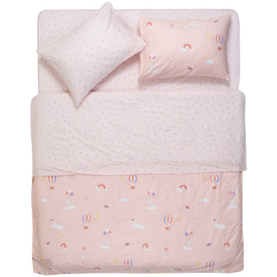 КПБ 1,5сп ARDESTO Gloria, підковдра 160х220см, простирадло 160х220см, наволочки (2) 50х70см, 100% бавовна, сатин, радість, рожевий