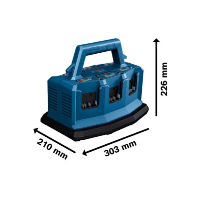 Зарядний пристрій Bosch Professional GAL 18V6-80 14.4/18В 1.8кг Зарядний пристрій Bosch Professional GAL 18V6-80 14.4/18В 1.8кг