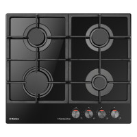 Варильна поверхня Hansa газова на склі, 59см, чавун, чорний