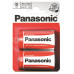 Батарейка Panasonic RED ZINC вугільно-цинкова D(R20) блістер, 2 шт.