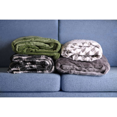 Плед ARDESTO Flannel, 160х200см, 100% поліестер, темно-сірий