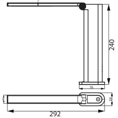 Лампа настільна з акумулятором Philips Amber 5Вт 4000K 1800мАг USB-A сірий Лампа настільна з акумулятором Philips Amber 5Вт 4000K 1800мАг USB-A сірий