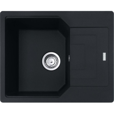 Мийка кухонна Franke Urban, фраграніт, прямокутник, з крилом, 620х500х220мм, чаша - 1, врізна, оборотна, UBG 611-62, чорний матовий
