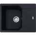 Мийка кухонна Franke Urban, фраграніт, прямокутник, з крилом, 620х500х220мм, чаша - 1, врізна, оборотна, UBG 611-62, чорний матовий