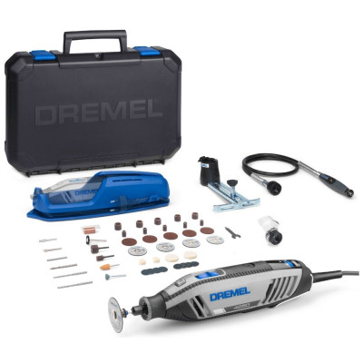 Шліфмашина шліфувально-гравірувальна Dremel 4250 3-45 175В 5000-35000об/хв 45 насадок + 3 приставок кейс 0.70кг