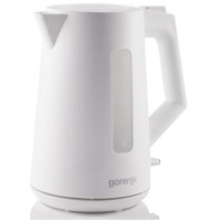 Електрочайник Gorenje 1.7л, Strix контроль, білий матовий