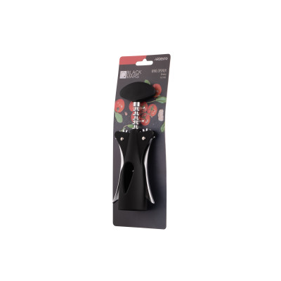 ARDESTO Штопор Black Mars, чорний, цинковий сплав, пластик