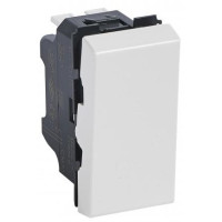 Перемикач Legrand Mosaic, 10АХ, 250В, з безгвинтовими зажимами 1 модуль, 1 клавішний, білий Перемикач Legrand Mosaic, 10АХ, 250В, з безгвинтовими зажимами 1 модуль, 1 клавішний, білий