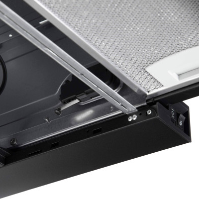 Витяжка Ardesto телескопічна, 60см, 700м3ч, метал, 2х1Вт LED, кнопкове, чорний