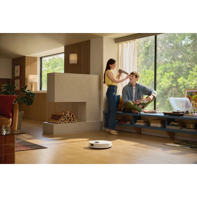 Робот-пилосос RoboRock Q10 VF, h=9.9см, вологе прибирання, конт пил -0.5л, автон. робота до 150хв, Wi-Fi, білий