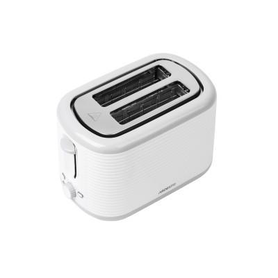 Тостер Ardesto White stripes T-F17WG 930Вт, пластик, білий+сірий
