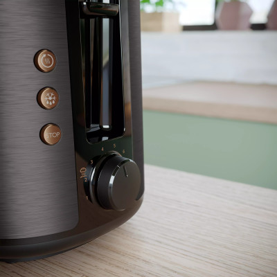 Тостер Philips Viva Collection 950Вт, нержав., подогрев, разморозка