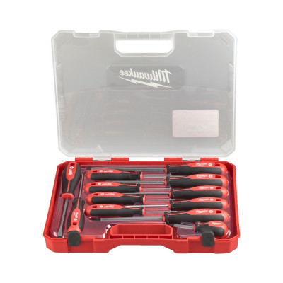 Викрутки Milwaukee магнітні, SL,PH,PZ, кейс, набір 12шт Викрутки Milwaukee магнітні, SL,PH,PZ, кейс, набір 12шт