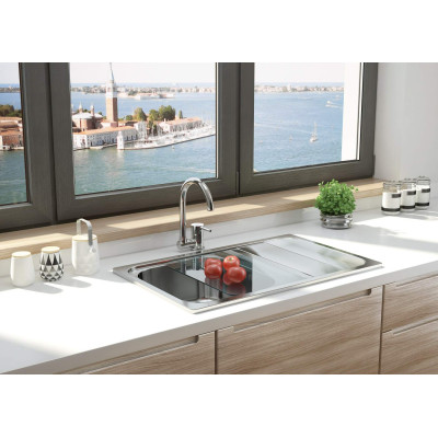 Змішувач для кухні Deante Aster, довж.виливу - 184мм, складний, 1важіль, хром Змішувач для кухні Deante Aster, довж.виливу - 184мм, складний, 1важіль, хром