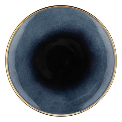 ARDESTO Тарілка десертна Andria, 20.1см, кераміка, синьо-сірий