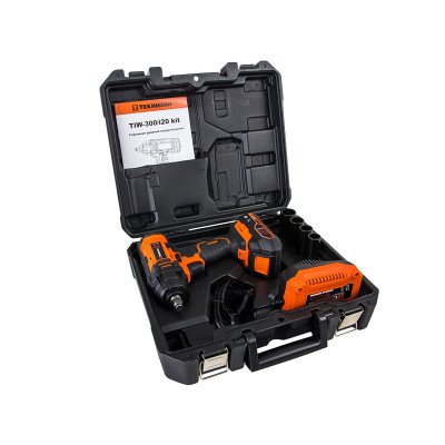 Гайковерт ударний акумуляторний Tekhmann TIW-300/i20 kit 20В АКБ 1x2А·год 300Нм 2800об/хв 1.2кг