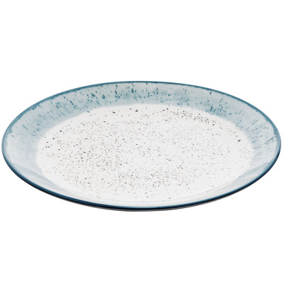 Тарелка обеденная ARDESTO Siena, 27см, фарфоровая, бело-голубой