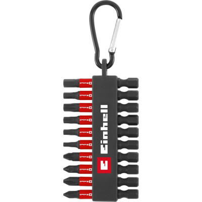 Біти Einhell 50мм бітотримач з карабіном, PH, PZ, T, H набір 10шт