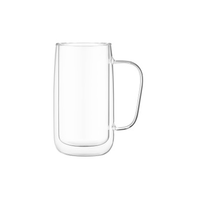 Набір чашок з ручками з подвійними стінками ARDESTO, 400мл, 2шт, боросилікатне скло, прозорий