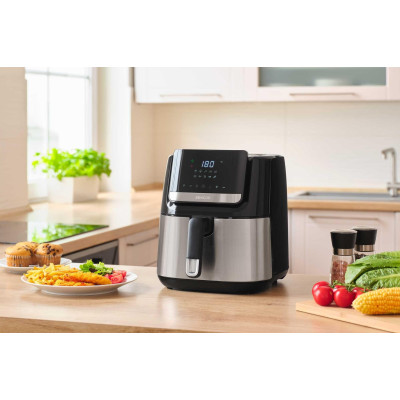 Мультипечь Sencor Vita Fryer, 1600Вт, чаша-6,5л, сенсорное управление, 10 программ, пластик, нержав. сталь-черный Мультипечь Sencor Vita Fryer, 1600Вт, чаша-6,5л, сенсорное управление, 10 программ, пластик, нержав. сталь-черный
