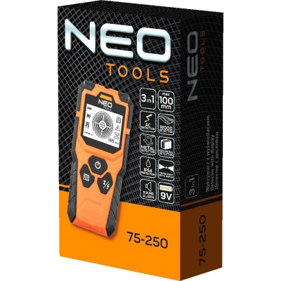 Neo Tools Детектор, від 20 до 100мм, IP54, чохол, 0.164кг