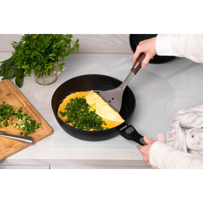 ARDESTO Лопатка Gemini, 33см, нейлон, нержавіюча сталь, пластик, сіро-коричневий ARDESTO Лопатка Gemini, 33см, нейлон, нержавіюча сталь, пластик, сіро-коричневий