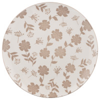 Тарілка обідня ARDESTO Ravenna, 26.8см, порцеляна, біло-бежевий