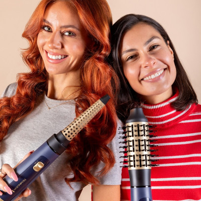 Фен-щітка Remington Sapphire Luxe , 1000Вт, 2 режими, іоніз-я, хол. обдув, кераміка, сапфіровий