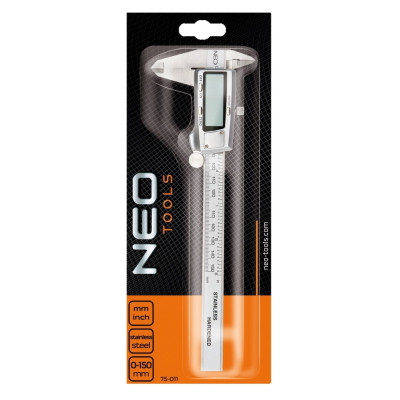 Штангенциркуль Neo Tools цифровий, 150мм, нержавіюча сталь