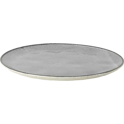 Тарелка десертная Ardesto Daiano, 19см, фарфоровая, серая Тарелка десертная Ardesto Daiano, 19см, фарфоровая, серая