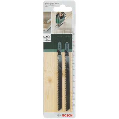 Полотно пиляльне для електролобзика HSC Bosch по дереву, T 301 CD, 3х116мм, 2шт