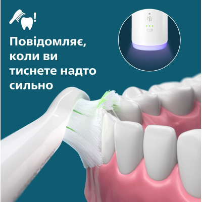 Щітка зубна електр. Philips, Sonicare 7100 Series, 62т. колив/хв, насадок-1, футляр, білий