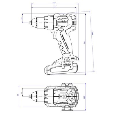 Шуруповерт-дрель аккумуляторный Metabo BS 18 LT BL 18В 34-75Нм 0-600-0-2100об/мин 1.6кг без АКБ и ЗУ