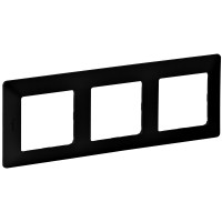 Рамка 3 пости Legrand Valena Life, матовий чорний