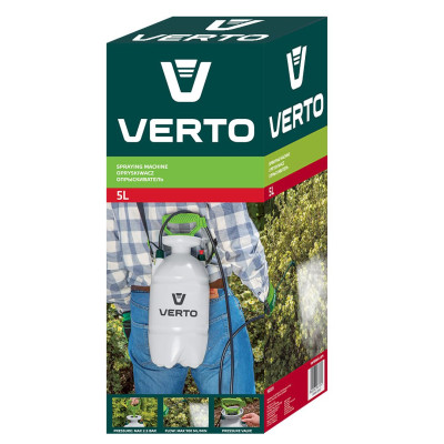 Обприскувач ручний Verto 5л 3бар 0.9л•хв 1.25кг (15G505) Обприскувач ручний Verto 5л 3бар 0.9л•хв 1.25кг (15G505)