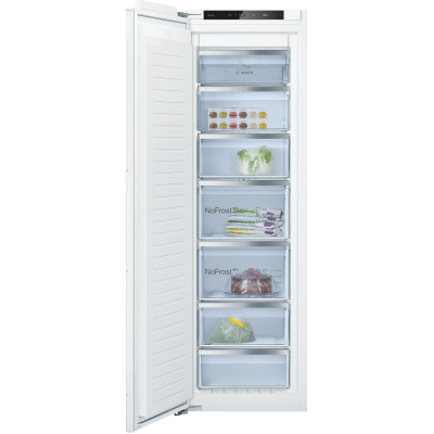 Морозильна камера Bosch вбудована, 177x55x55, 212л, 1дв., E, NF, білий Морозильна камера Bosch вбудована, 177x55x55, 212л, 1дв., E, NF, білий
