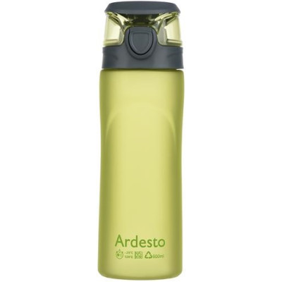 ARDESTO Пляшка для води 600 мл, зелена, пластик