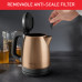 Електрочайник Tefal Coppertinto 1.7л, Strix, нержавіюча сталь, бронзовий Електрочайник Tefal Coppertinto 1.7л, Strix, нержавіюча сталь, бронзовий