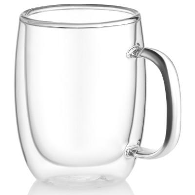 Набор чашек с ручками и двойными стенками Ardesto, 350мл, 2шт, боросиликатное стекло, прозрачный (AR2635BWH) Набор чашек с ручками и двойными стенками Ardesto, 350мл, 2шт, боросиликатное стекло, прозрачный (AR2635BWH)