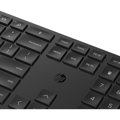 Комплект клавіатура та миша HP 650, WL, EN/UK, чорний