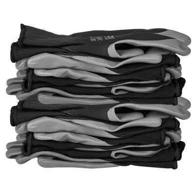 Neo Tools Рукавички робочі комплект 12шт, поліестер з нітриловим покриттям, р.11, сіро-чорний Neo Tools Рукавички робочі комплект 12шт, поліестер з нітриловим покриттям, р.11, сіро-чорний