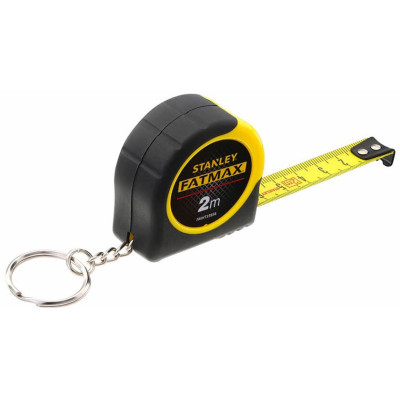 Рулетка Stanley FATMAX, 2м, 13мм, корпус двокомпонентний/гумовий Рулетка Stanley FATMAX, 2м, 13мм, корпус двокомпонентний/гумовий