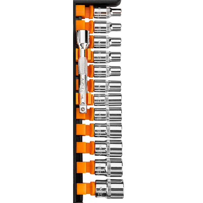 Neo Tools Набір торцевих головок, 14шт, 1/4 Neo Tools Набір торцевих головок, 14шт, 1/4