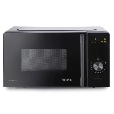 Мікрохвильова піч Gorenje, 20л, мех. керув., 700Вт, гриль, інвертор, чорний Мікрохвильова піч Gorenje, 20л, мех. керув., 700Вт, гриль, інвертор, чорний