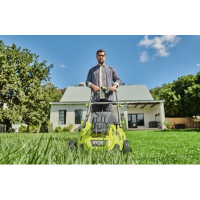 Газонокосилка аккумуляторная Ryobi RLM36X46H50PG MAX POWER 36В акб 1х5А-ч 46см 45л 20-70мм с функцией Power-Assist 17.8кг (5133005484)